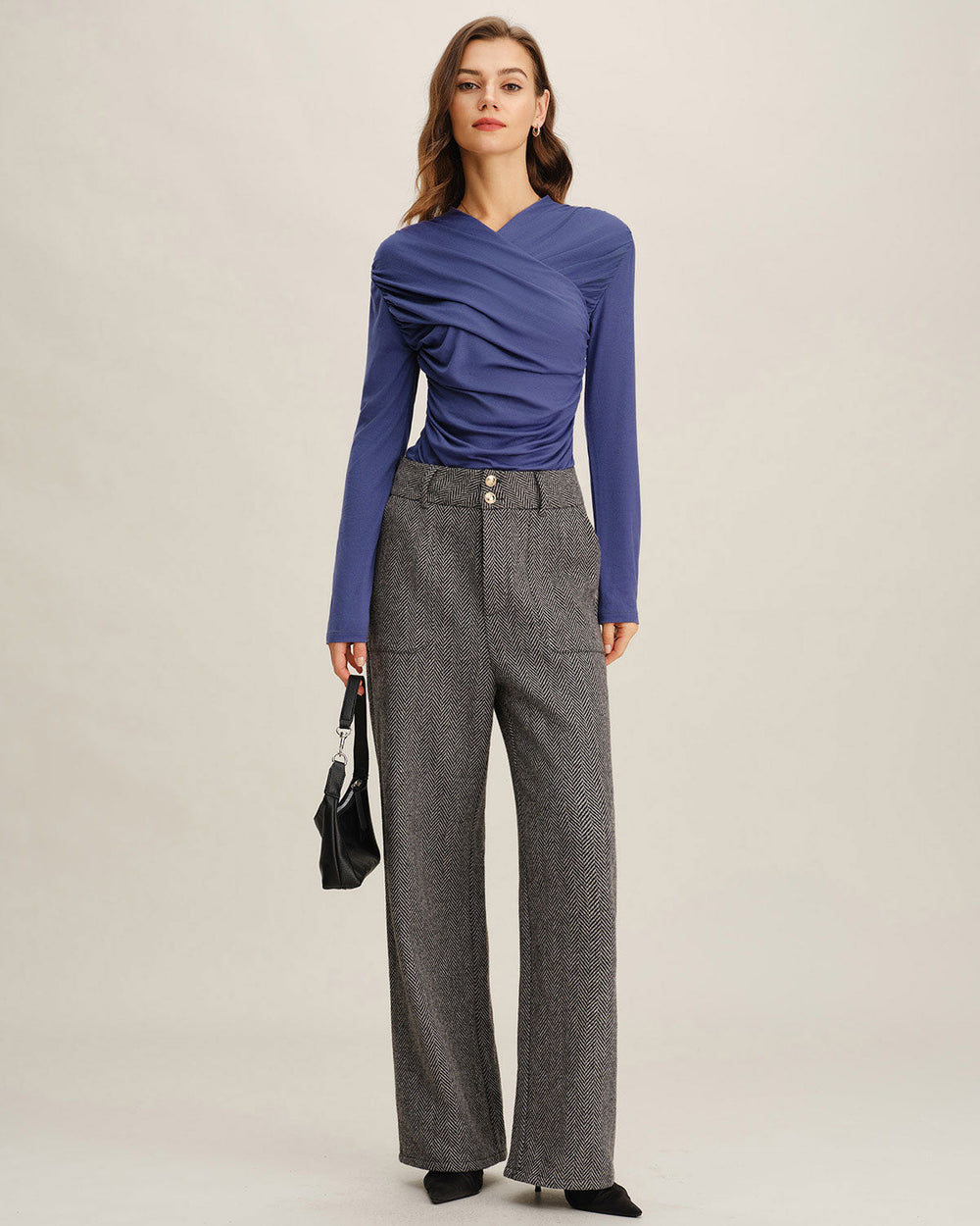 Tweed Straight Pants