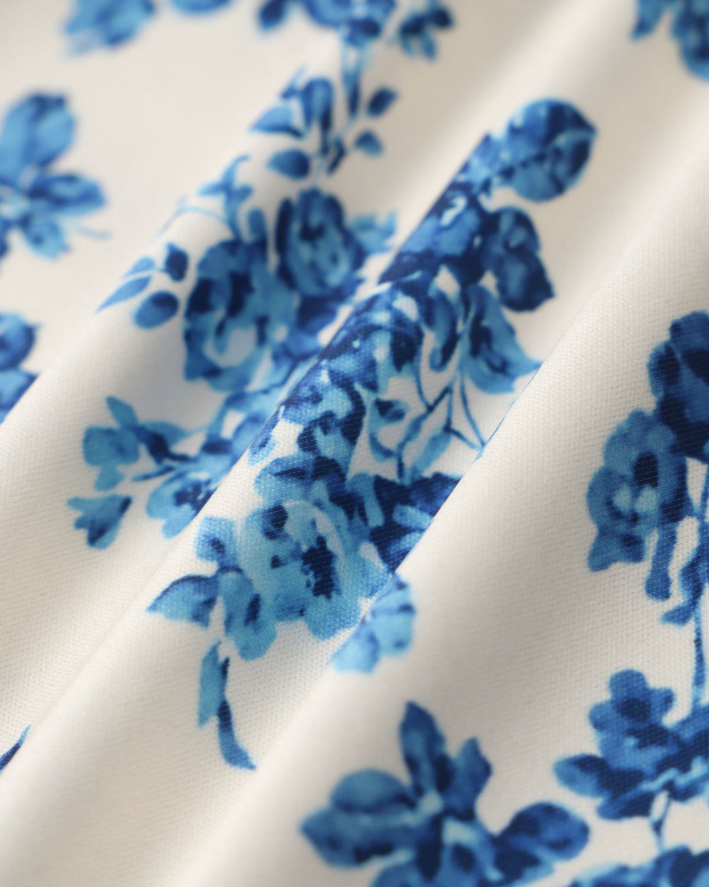 Blue Floral Short Sleeve T-Shirt