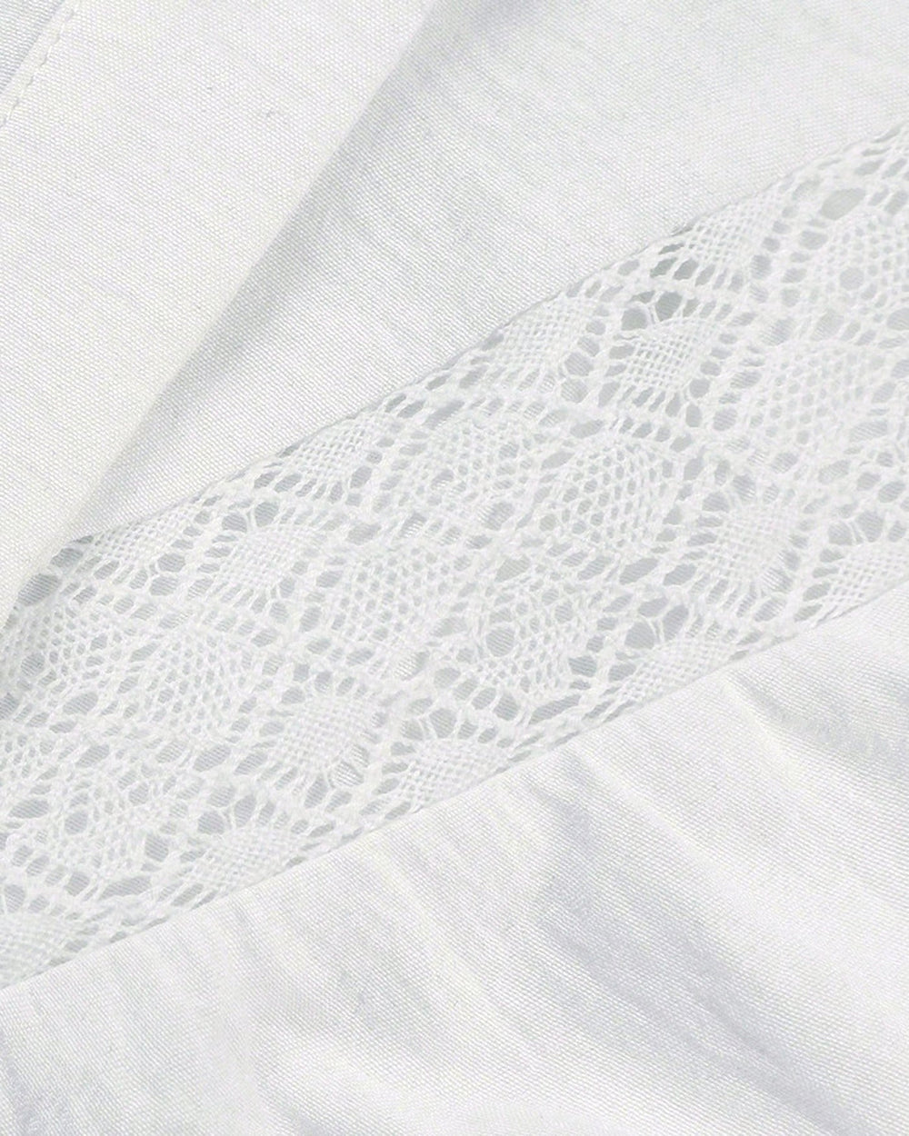 White Button Ruffled Shirt