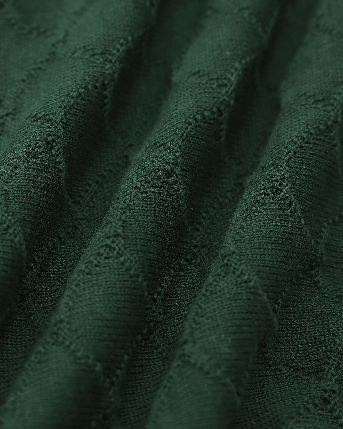 The Green Lapel Ribbed Textured Knit Top