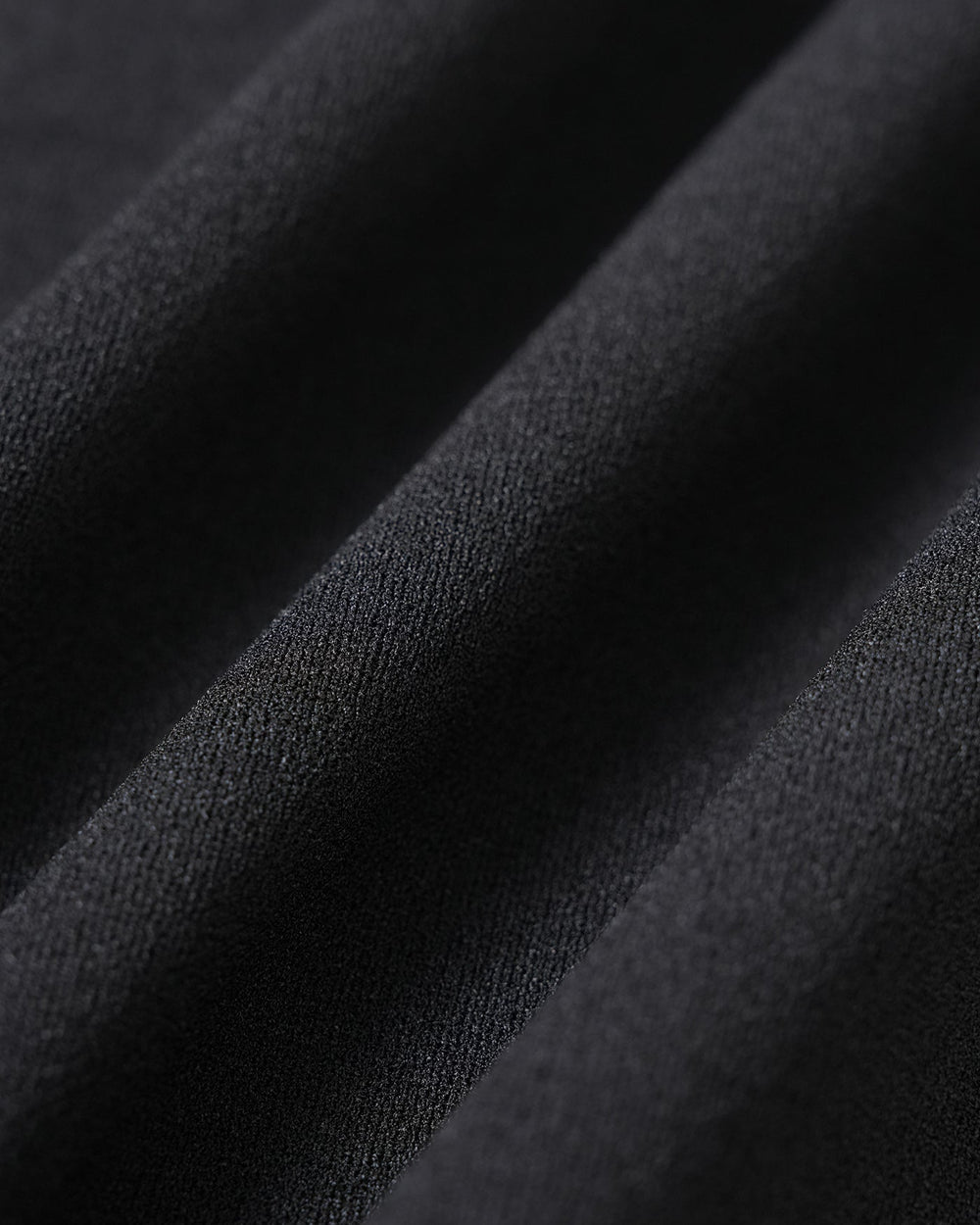 Black Solid Zipper Slip Midi Dress