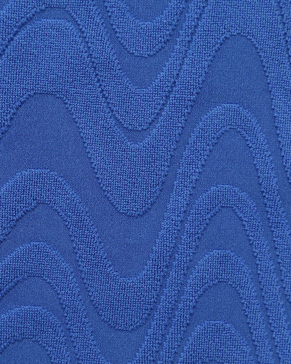Blue U Neck Textured Bikini Set