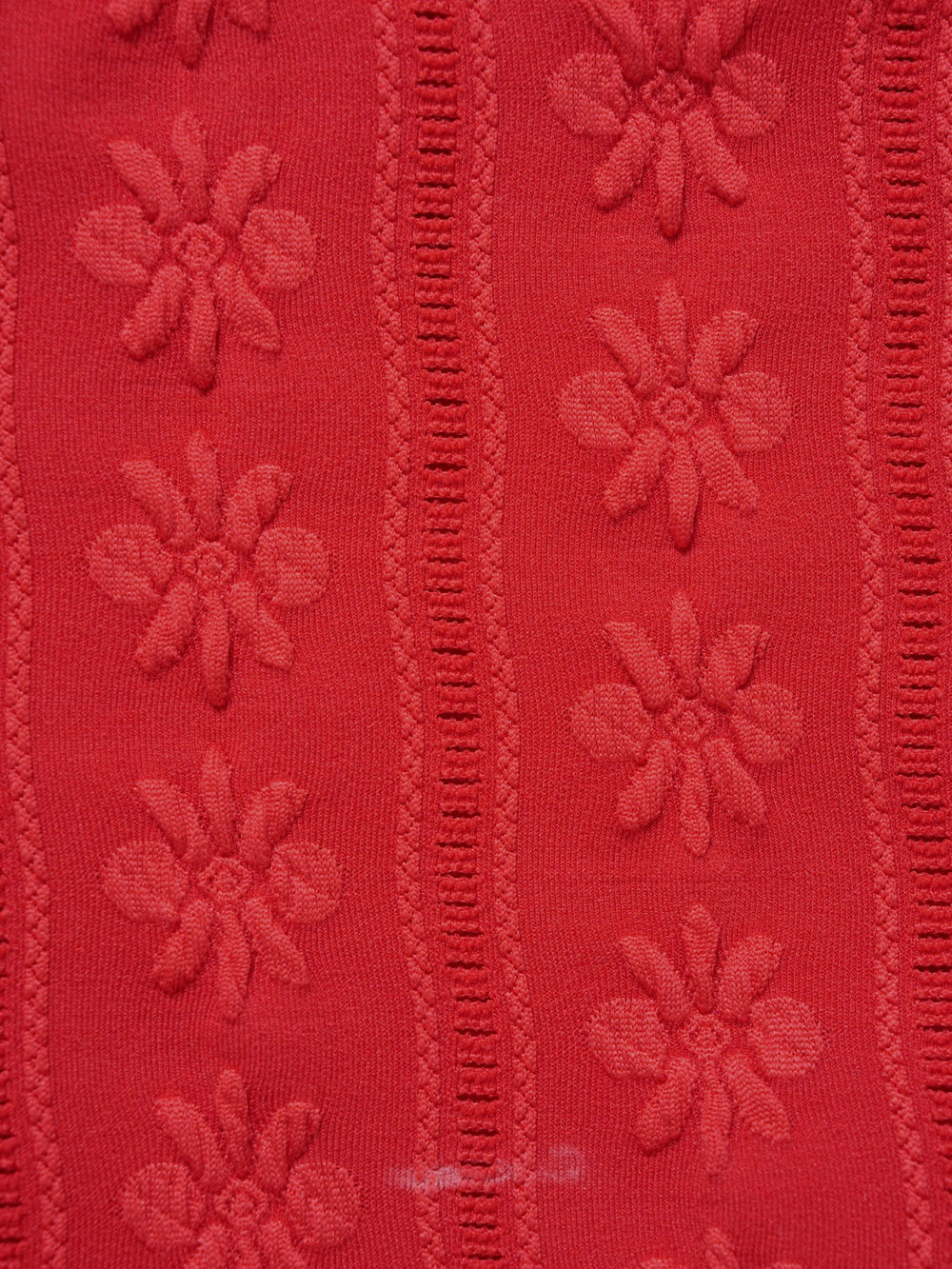 Red Jacquard Halter Drawstring Bikini Set